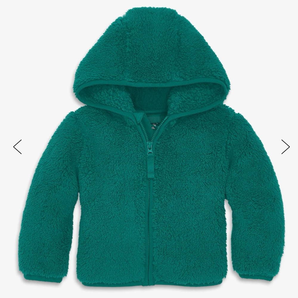 Primary | Baby teddy fleece jacket - spruce
